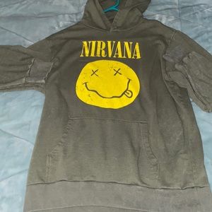 dark green nirvana hoodie